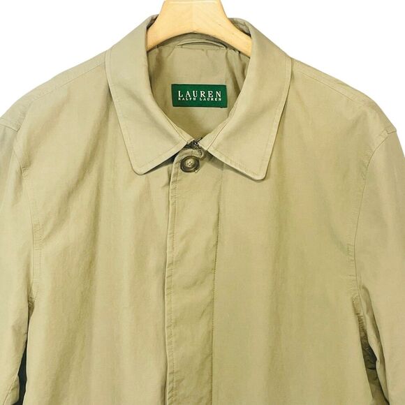 Lauren Ralph Lauren | Tan Single Breasted Classic Trench Coat 46R | EUC - Picture 4 of 14